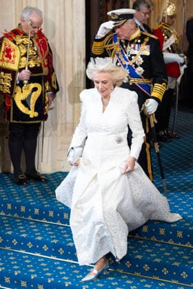 King Charles and Queen Camilla attend the State Opening of Parliament King Charles and Queen Camilla attend the State Opening of Parliament, in the House of Lords Chamber, Palace of Westminster, London, UK, on the 13th May 2026. Picture by Geoff Pugh WPA-Pool London Palace of Westminster London United Kingdom  WHA-0817
