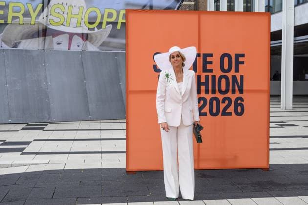 Arnhem, The Netherlands, 2026-05-13 16:05:21 ARNHEM, 13-05-2026, Fashion Biennial 2026 Queen Maxima opens the State of Fashion Biennial 2026 in Arnhem. State of Fashion is a leading international platform for fashion, textiles, and societal transition. During the opening, Minister Rianne Letschert of Education, Culture and Science will deliver a speech. PHOTO: NLBeeld Patrick van Emst Credit: NL Beeld Patrick van Emst  Copyright: xx x