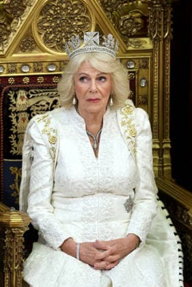 State Opening Of Parliament 2026 LONDON, ENGLAND - MAY 13: Queen Camilla looks up during the King s Speech in the House of Lord s Chamber during the State Opening of Parliament on May 13, 2026 in London, England. The State Opening of Parliament follows the prorogation of the previous session on 29 April. King Charles III will deliver the King s Speech outlining the government s legislative agenda for the 2026 27 session. Key priorities for the year include constitutional reforms regarding disgraced peers, a 10-year Health Plan for the NHS, and the implementation of changes to the Universal Credit two-child limit., Credit:Chris Jackson PA ROTA - B68 Avalon United Kingdom, England, London  Copyright: xChrisxJacksonx xPAxROTAx-xB68x xAvalonx 1098588139