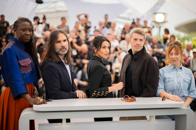 Cannes Un Certain Regard Jury Photocall EB Un Certain Regard Jury Member Laura Samani, Un Certain Regard Jury Member Thomas Cailley, Un Certain Regard Jury President Leïla Bekhti, Un Certain Regard Jury Member Khaled Mouzanar and Un Certain Regard Jury Member Angele Diabang attending the Un Certain Regard Jury photocall during the 79th Cannes Film Festival in Cannes, France on May 13, 2026.Photo by Eliot Blondet ABACAPRESS.COM Cannes France France  Copyright: xBlondetxEliot ABACAx