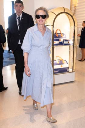 Cannes Andie MacDowell Exits Martinez MP Cannes, France- May 13: Andie MacDowell leaves Hotel Martinez during 79th Festival of Cannes, on May 13, 2026 in Cannes, France. Photo by Marco Piovanotto ABACAPRESS:COM Cannes France  Copyright: xPiovanottoxMarco ABACAx