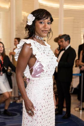 Cannes Aja Naomi King Exits Martinez MP Cannes, France- May 13: Aja Naomi King leaves Hotel Martinez during 79th Festival of Cannes, on May 13, 2026 in Cannes, France. Photo by Marco Piovanotto ABACAPRESS:COM Cannes France  Copyright: xPiovanottoxMarco ABACAx