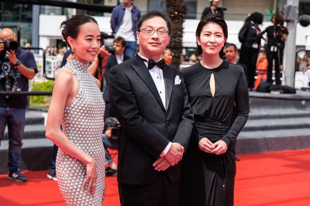 May 13, 2026, Cannes, France: Shizuka Ishibashi, Koji Fukada and Takako Matsu attend the red carpet of Nagi Notes at the 79th Cannes Film Festival. Cannes France  - ZUMAs197 20260513_aaa_s197_131 Copyright: xMarcoxBaradax