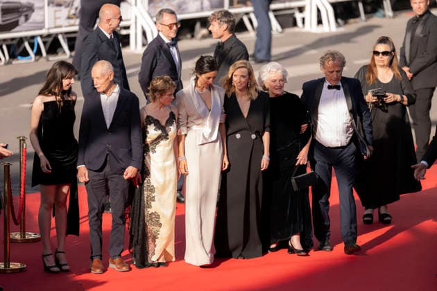 Cannes La Vie Dune Femme Red Carpet EB French actress Suzanne De Baecque, French actor Charles Berling, French actress Melanie Thierry, French actress Marie-Christine Barrault, French director Charline Bourgeois-Tacquet, French actress Lea Drucker, French producer David Thion, French producer Philippe Martin and Belgian film producer Jacques-Henri Bronckart during the red carpet screening of La Vie d’une Femme directed by Charline Bourgeois-Tacquet during the 79th Cannes Film Festival in Cannes, France on May 13, 2026. Photo by Eliot Blondet ABACAPRESS.COM Cannes France France  Copyright: xBlondetxEliot ABACAx
