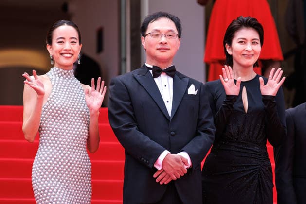 May 13, 2026, Cannes, France: Shizuka Ishibashi, Koji Fukada and Takako Matsu attend the red carpet of Nagi Notes at the 79th Cannes Film Festival. Cannes France  - ZUMAs197 20260513_aaa_s197_149 Copyright: xMarcoxBaradax