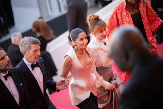 Cannes La Vie Dune Femme Red Carpet EB President of the jury Un Certain Regard and French actress Leila Bekhti during the red carpet screening of La Vie d’une Femme directed by Charline Bourgeois-Tacquet during the 79th Cannes Film Festival in Cannes, France on May 13, 2026. Photo by Eliot Blondet ABACAPRESS.COM Cannes France France  Copyright: xBlondetxEliot ABACAx