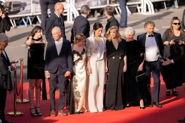 Cannes La Vie Dune Femme Red Carpet EB French actress Suzanne De Baecque, French actor Charles Berling, French actress Melanie Thierry, French actress Marie-Christine Barrault, French director Charline Bourgeois-Tacquet, French actress Lea Drucker, French producer David Thion, French producer Philippe Martin and Belgian film producer Jacques-Henri Bronckart during the red carpet screening of La Vie d’une Femme directed by Charline Bourgeois-Tacquet during the 79th Cannes Film Festival in Cannes, France on May 13, 2026. Photo by Eliot Blondet ABACAPRESS.COM Cannes France France  Copyright: xBlondetxEliot ABACAx