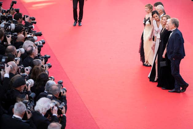 Cannes La Vie Dune Femme Red Carpet EB French actress Suzanne De Baecque, French actor Charles Berling, French actress Melanie Thierry, French actress Marie-Christine Barrault, French director Charline Bourgeois-Tacquet, French actress Lea Drucker, French producer David Thion, French producer Philippe Martin and Belgian film producer Jacques-Henri Bronckart during the red carpet screening of La Vie d’une Femme directed by Charline Bourgeois-Tacquet during the 79th Cannes Film Festival in Cannes, France on May 13, 2026. Photo by Eliot Blondet ABACAPRESS.COM Cannes France France  Copyright: xBlondetxEliot ABACAx