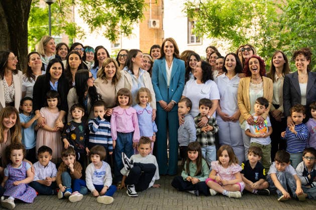 . 13 05 2026. Reggio Emilia, Italy. Kate Middleton. the Princess of Wales, during a visit the Scuola Comunale d infanzia Anna Frank pre school in Reggio Emilia on day one of her visit to Italy.  xi-Imagesx xPoolx IIM-26766-0282