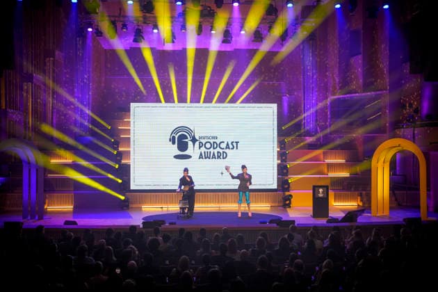 Presentation of the German Podcast Award 2026 Presenters Gretel and Houmsi Berlin, 13 05 2026 Berlin Germany Copyright: xDominikxButzmannx