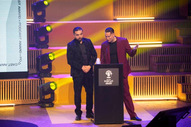 Presentation of the German Podcast Award 2026 Zino Markarian and Andrej Filatow Berlin, 13 05 2026 Berlin Germany Copyright: xDominikxButzmannx