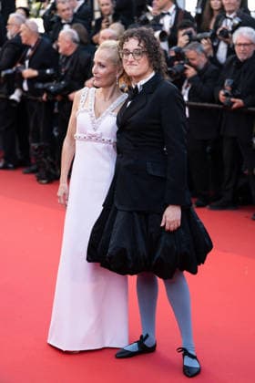 Cannes - La Vie D Une Femme A Women s Life Red Carpet Gillian Anderson and Jane Schoenbrun attend the La Vie D Une Femme screening during the 79th annual Cannes Film Festival at Palais des Festivals on May 13, 2026 in Cannes, France on May 13, 2026. Photo by LounisPhotography ABACAPRESS.COM Cannes France  Copyright: xLounisPhotography ABACAx