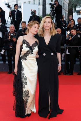 Mélanie Thierry Tasaki jewelry, Dior Haute Couture dress , Léa Drucker Descente des marches du film La vie dune femme lors du 79ème Festival International du Film de Cannes, le 13 mai 2026 Jacovides Moreau Bestimage People leaving the redcarpet for A womans life at the 79th Cannes International Film Festival on May 13, 2026 Cannes France  Copyright: xJACOVIDES-MOREAUx xBESTIMAGExJACOVIDES-MOREAUx xBESTIMAGEx