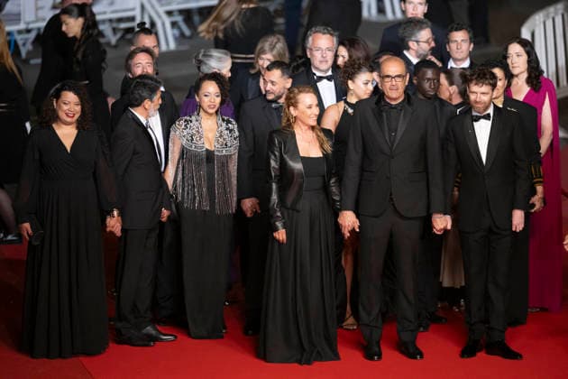 Cannes Labandon Red Carpet EB French actress Emmanuelle Bercot, French director and screenwriter Vincent Garenq and French actor Antoine Reinartz arrive for the screening of the film L Abandon at the 79th edition of the Cannes Film Festival in Cannes, southern France on May 13, 2026. Photo by Eliot Blondet ABACAPRESS.COM Cannes France France  Copyright: xBlondetxEliot ABACAx