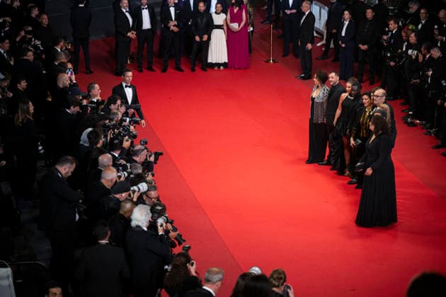 Cannes Labandon Red Carpet EB French director and screenwriter Vincent Garenq, French actor Antoine Reinartz, French actor Nedjim Bouizzoul, a guest, Samuel Paty s sister Mickaelle Paty, French actress Emmanuelle Bercot, French producer Francois Kraus, French actor Diamadoua Sissoko, a guest, French actress Emma Boumali, French actor Azize Kabouche, guests, French actress Mounira Barbouch, French actress Ahlam Slama arrive for the screening of the film L Abandon at the 79th edition of the Cannes Film Festival in Cannes, southern France on May 13, 2026.Photo by Eliot Blondet ABACAPRESS.COM Cannes France France Copyright: xBlondetxEliot ABACAx