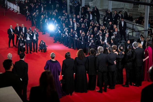 Cannes Labandon Red Carpet EB French director and screenwriter Vincent Garenq, French actor Antoine Reinartz, French actor Nedjim Bouizzoul, a guest, Samuel Paty s sister Mickaelle Paty, French actress Emmanuelle Bercot, French producer Francois Kraus, French actor Diamadoua Sissoko, a guest, French actress Emma Boumali, French actor Azize Kabouche, guests, French actress Mounira Barbouch, French actress Ahlam Slama arrive for the screening of the film L Abandon at the 79th edition of the Cannes Film Festival in Cannes, southern France on May 13, 2026.Photo by Eliot Blondet ABACAPRESS.COM Cannes France France Copyright: xBlondetxEliot ABACAx