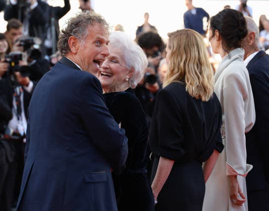 79ème Festival International du Film de Cannes Montée des marches du film La Vie dune Femme 79th Cannes Film Festival Red carpet of the film La vie dune femme Charles Berling and Marie Christine Barrault 455930 2026 05 13 Cannes France  Copyright: xIsabellexVautierx xStarfacex STAR_455930_050