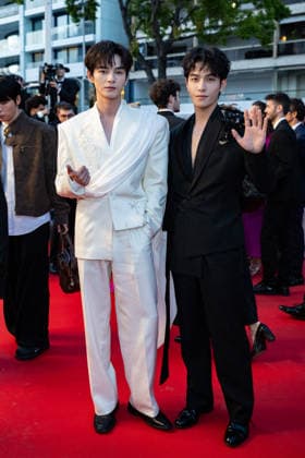 Cannes L Abandon Screening NG He Yan Chao and He Chang Xi attending the ‘L Abandon (Forsaken)’ Screening and Red Carpet at Palais Des Festivals in Cannes, France on May 13 2026 as part of the 79th Cannes Film Festival. Photo by Nicolas Genin ABACAPRESS.COM Cannes France  Copyright: xGeninxNicolas ABACAx