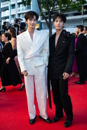 Cannes L Abandon Screening NG He Yan Chao and He Chang Xi attending the ‘L Abandon (Forsaken)’ Screening and Red Carpet at Palais Des Festivals in Cannes, France on May 13 2026 as part of the 79th Cannes Film Festival. Photo by Nicolas Genin ABACAPRESS.COM Cannes France  Copyright: xGeninxNicolas ABACAx