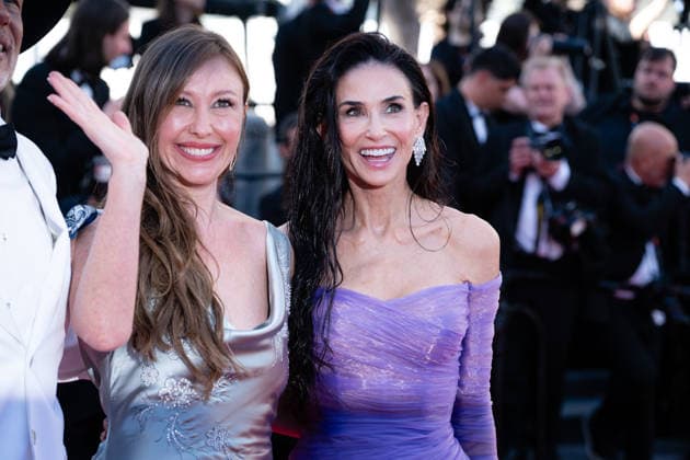 Cannes - La Vie d’une Femme Screening LZ Rebecca Harrell Tickell and Demi Moore attending the La Vie D Une Femme screening during the 79th annual Cannes Film Festival at Palais des Festivals on May 13, 2026 in Cannes, France. Photo by Laurent Zabulon ABACAPRESS.COM Cannes  Copyright: xZabulonxLaurentx