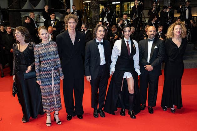 Cannes L Abandon Screening NG Carine Ruszniewski, Pierre-Antoine Billon, Souheila Yacoub, Bérenger Thouin, Vassili Schneider, Yile Yara Vianello and Enrica Capra attending the ‘L Abandon (Forsaken)’ Screening and Red Carpet at Palais Des Festivals in Cannes, France on May 13 2026 as part of the 79th Cannes Film Festival. Photo by Nicolas Genin ABACAPRESS.COM Cannes France  Copyright: xGeninxNicolas ABACAx