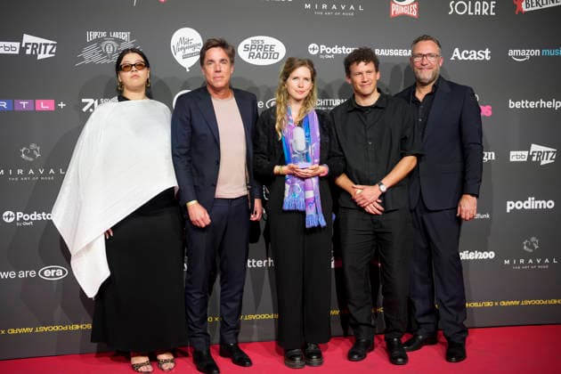 Presentation of the German Podcast Award 2026 Podcast ™Apocalypse and Filter Coffee™ with Yasmine M Barek and Markus Feldenkirchen Berlin, 13 05 2026 Berlin Germany Copyright: xDominikxButzmannx