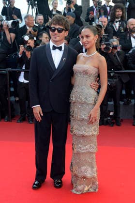 Charles Leclerc and Alexandra Leclerc attend the opening ceremony and La VÃ nus Electrique (The Electric Venus) screening during the 79th annual Cannes Film Festival at Palais des Festivals in Cannes, France on Wednesday, May 13, 2026.  CAN20260513229 RoccoxSpaziani