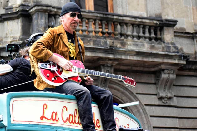 May 13, 2026, Mexico City, Ciudad de Mexico, Mexico: The Edge, guitarist of the Irish band U2, at the filming set for the upcoming music video Street of Dreams in Mexico City Downtown. on May 13, 2026 in Mexico City, Mexico. Mexico City Mexico - ZUMAe321 20260513_zea_e321_002 Copyright: xLuisxBarronx