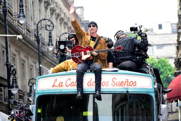 May 13, 2026, Mexico City, Ciudad de Mexico, Mexico: The Edge, guitarist of the Irish band U2, at the filming set for the upcoming music video Street of Dreams in Mexico City Downtown. on May 13, 2026 in Mexico City, Mexico. Mexico City Mexico - ZUMAe321 20260513_zea_e321_004 Copyright: xLuisxBarronx