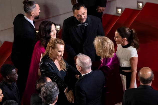 Emmanuelle Bercot, Thierry Frémaux, Mickaëlle Paty sister of Samuel Paty , Iris Knobloch Montée des marches du film Labandon lors du 79ème Festival International du Film de Cannes, le 13 mai 2026 Camilla Canalini Bestimage Red carpet for Forsaken at the 79th Cannes International Film Festival on May 13, 2026 Cannes France  Copyright: xCamillaxCanalinix xBestimagexCamillaxCanalinix xBestimagex