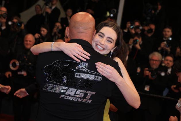 Cannes - The Fast And The Furious Red Carpet Vin Diesel hugs Meadow Walker during the The Fast And The Furious red carpet screening during the 79th annual Cannes Film Festival at Palais des Festivals on May 13, 2026 in Cannes, France. Photo by Jerome Domine ABACAPRESS.COM Cannes France  Copyright: xDominexJerome ABACAx