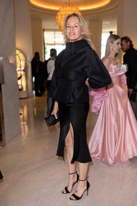 Cannes Estelle Lefébure exits Martinez MP Cannes, France- May 13: Estelle Lefébure leaves Hotel Martinez after attending Chopard gala during 79th Festival of Cannes, on May 13, 2026 in Cannes, France. Photo by Marco Piovanotto ABACAPRESS:COM Cannes France  Copyright: xPiovanottoxMarco ABACAx