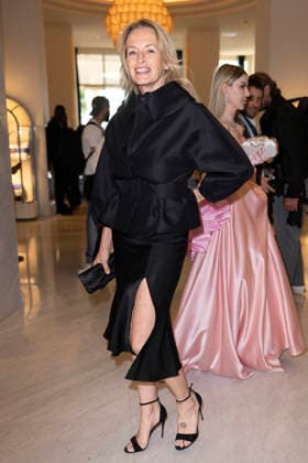 Cannes Estelle Lefébure exits Martinez MP Cannes, France- May 13: Estelle Lefébure leaves Hotel Martinez after attending Chopard gala during 79th Festival of Cannes, on May 13, 2026 in Cannes, France. Photo by Marco Piovanotto ABACAPRESS:COM Cannes France  Copyright: xPiovanottoxMarco ABACAx