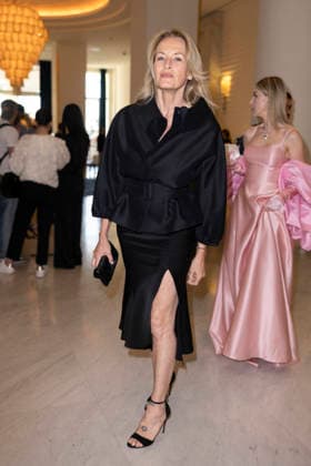 Cannes Estelle Lefébure exits Martinez MP Cannes, France- May 13: Estelle Lefébure leaves Hotel Martinez after attending Chopard gala during 79th Festival of Cannes, on May 13, 2026 in Cannes, France. Photo by Marco Piovanotto ABACAPRESS:COM Cannes France  Copyright: xPiovanottoxMarco ABACAx