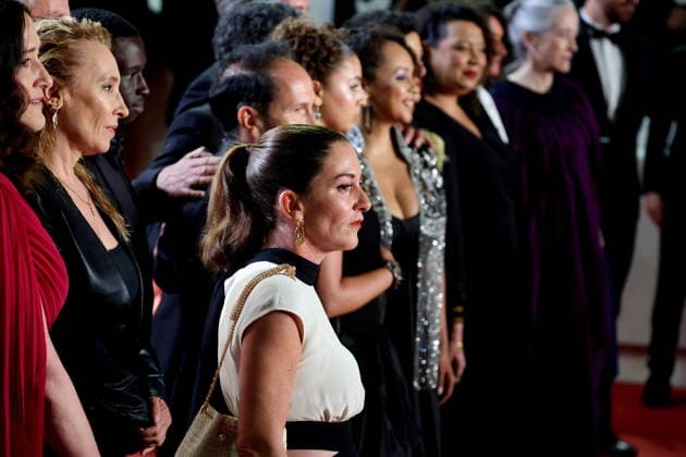Guest, Emmanuelle Bercot, Mickaëlle Paty Soeur de Samuel Paty Montée des marches du film Labandon lors du 79ème Festival International du Film de Cannes, le 13 mai 2026 Jacovides Moreau Bestimage Red carpet for Forsaken at the 79th Cannes International Film Festival on May 13, 2026 Cannes France  Copyright: xJACOVIDES-MOREAUx xBESTIMAGExJACOVIDES-MOREAUx xBESTIMAGEx