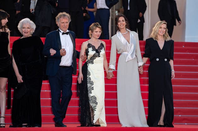 Cannes La vie d une femme Screening NG Erri De Luca, Suzanne de Baecque, Charles Berling, Mélanie Thierry, Marie-Christine Barrault, Charline Bourgeois-Tacquet, Léa Drucker, David Thion, Philippe Martin and Jacques-Henri Bronckart leaving the ‘La vie d’une femme (A women’s life)’ Screening and Red Carpet at Palais Des Festivals in Cannes, France on May 13 2026 as part of the 79th Cannes Film Festival. Photo by Nicolas Genin ABACAPRESS.COM Cannes France  Copyright: xGeninxNicolas ABACAx