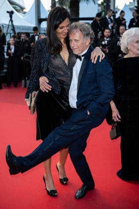 Cannes La vie d une femme Screening NG Guest and Charles Berling leaving the ‘La vie d’une femme (A women’s life)’ Screening and Red Carpet at Palais Des Festivals in Cannes, France on May 13 2026 as part of the 79th Cannes Film Festival. Photo by Nicolas Genin ABACAPRESS.COM Cannes France  Copyright: xGeninxNicolas ABACAx