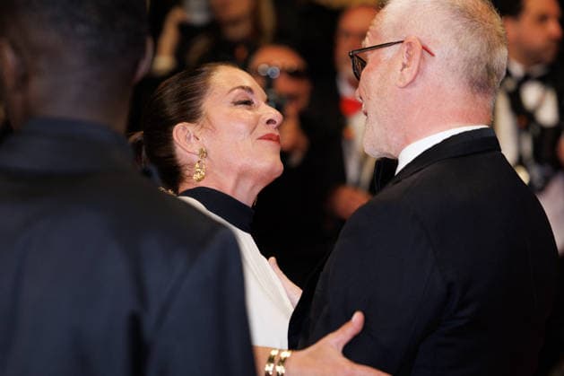 Mickaëlle Paty sister of Samuel Paty , Thierry Frémaux, general delegate of the Cannes Film Festival Descente des marches du film Labandon lors du 79ème Festival International du Film de Cannes, le 13 mai 2026 Jacovides Moreau Bestimage People leaving the red carpet for Forsaken at the 79th Cannes International Film Festival on May 13, 2026 Cannes France  Copyright: xJACOVIDES-MOREAUx xBESTIMAGExJACOVIDES-MOREAUx xBESTIMAGEx