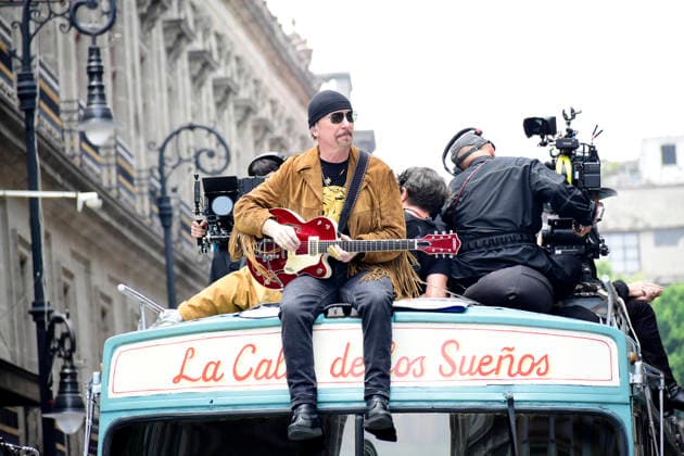 May 13, 2026, Mexico City, Ciudad de Mexico, Mexico: The Edge, guitarist of the Irish band U2, at the filming set for the upcoming music video Street of Dreams in Mexico City Downtown. on May 13, 2026 in Mexico City, Mexico. Mexico City Mexico - ZUMAe321 20260513_zea_e321_020 Copyright: xLuisxBarronx