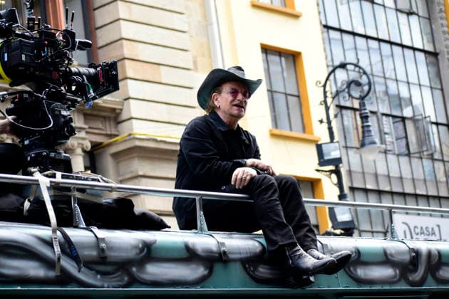 May 13, 2026, Mexico City, Ciudad de Mexico, Mexico: Bono lead of the Irish band U2, at the filming set for the upcoming music video Street of Dreams in Mexico City Downtown. on May 13, 2026 in Mexico City, Mexico. Mexico City Mexico - ZUMAe321 20260513_zea_e321_021 Copyright: xLuisxBarronx