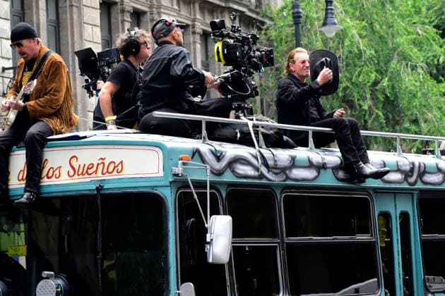 May 13, 2026, Mexico City, Ciudad de Mexico, Mexico: The Edge, and Bono, lead of the Irish band U2, at the filming set for the upcoming music video Street of Dreams in Mexico City Downtown. on May 13, 2026 in Mexico City, Mexico. Mexico City Mexico - ZUMAe321 20260513_zea_e321_028 Copyright: xLuisxBarronx