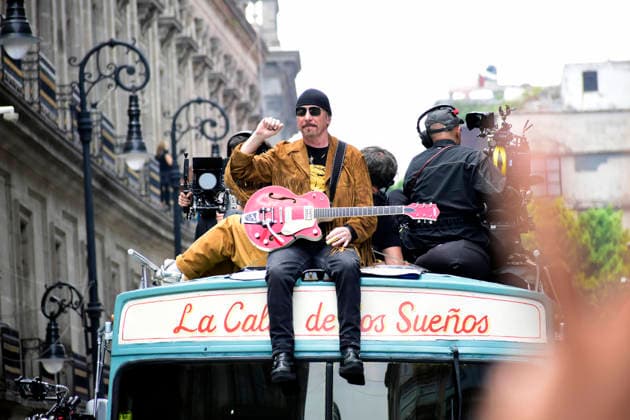 May 13, 2026, Mexico City, Ciudad de Mexico, Mexico: The Edge, guitarist of the Irish band U2, at the filming set for the upcoming music video Street of Dreams in Mexico City Downtown. on May 13, 2026 in Mexico City, Mexico. Mexico City Mexico - ZUMAe321 20260513_zea_e321_029 Copyright: xLuisxBarronx