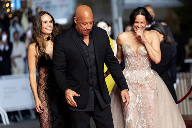 Jordana Brewster, Vin Diesel, Michelle Rodriguez Montée des marches du film The Fast and the Furious lors du 79ème Festival International du Film de Cannes, le 13 mai 2026 Olivier Borde Bestimage Red carpet for The Fast and the Furious at the 79th Cannes International Film Festival on May 13, 2026 Cannes France  Copyright: xOLIVIERxBORDEx xBESTIMAGExOLIVIERxBORDEx xBESTIMAGEx