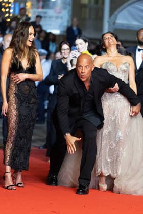 Jordana Brewster, Vin Diesel, Michelle Rodriguez Montée des marches du film The Fast and the Furious lors du 79ème Festival International du Film de Cannes, le 13 mai 2026 Olivier Borde Bestimage Red carpet for The Fast and the Furious at the 79th Cannes International Film Festival on May 13, 2026 Cannes France  Copyright: xOLIVIERxBORDEx xBESTIMAGExOLIVIERxBORDEx xBESTIMAGEx