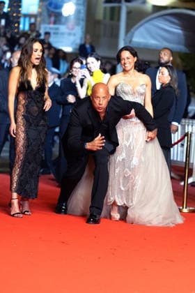 Jordana Brewster, Vin Diesel, Michelle Rodriguez Montée des marches du film The Fast and the Furious lors du 79ème Festival International du Film de Cannes, le 13 mai 2026 Olivier Borde Bestimage Red carpet for The Fast and the Furious at the 79th Cannes International Film Festival on May 13, 2026 Cannes France  Copyright: xOLIVIERxBORDEx xBESTIMAGExOLIVIERxBORDEx xBESTIMAGEx