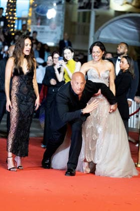Jordana Brewster, Vin Diesel, Michelle Rodriguez Montée des marches du film The Fast and the Furious lors du 79ème Festival International du Film de Cannes, le 13 mai 2026 Olivier Borde Bestimage Red carpet for The Fast and the Furious at the 79th Cannes International Film Festival on May 13, 2026 Cannes France  Copyright: xOLIVIERxBORDEx xBESTIMAGExOLIVIERxBORDEx xBESTIMAGEx