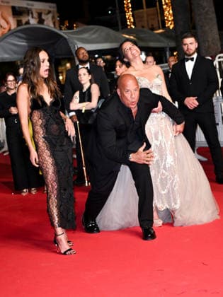IPA84658939 - Cannes, 79th Cannes Film Festival 2026, evening 1 - red carpet of The Fast And The Furious. Pictured are Jordana Brewster, Vin Diesel, Michelle Rodriguez  Copyright: xSimonexComix xPoolxPhotoxEventsx07x 84658939
