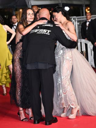 IPA84658928 - Cannes, 79th Cannes Film Festival 2026, evening 1 - red carpet of The Fast And The Furious. Pictured are Jordana Brewster, Vin Diesel, Michelle Rodriguez  Copyright: xSimonexComix xPoolxPhotoxEventsx07x 84658928