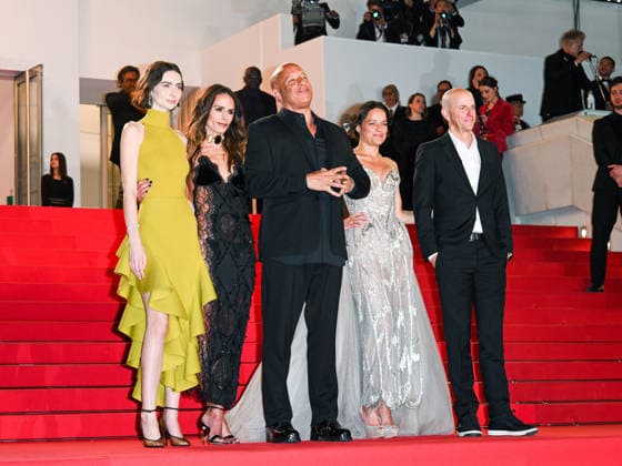 IPA84659623 - Cannes, 79th Cannes Film Festival 2026, evening 1 - red carpet of The Fast And The Furious - Pictured: Meadow Walker, Jordana Brewster, Vin Diesel, Michelle Rodriguez and Neal H. Moritz  Copyright: xManuelexMangiarottix xPoolxPhotoxEventsx07x 84659623