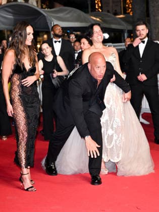 IPA84658936 - Cannes, 79th Cannes Film Festival 2026, evening 1 - red carpet of The Fast And The Furious. Pictured are Jordana Brewster, Vin Diesel, Michelle Rodriguez  Copyright: xSimonexComix xPoolxPhotoxEventsx07x 84658936